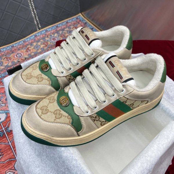 Sneaker de cuero de pantalla femenina 005