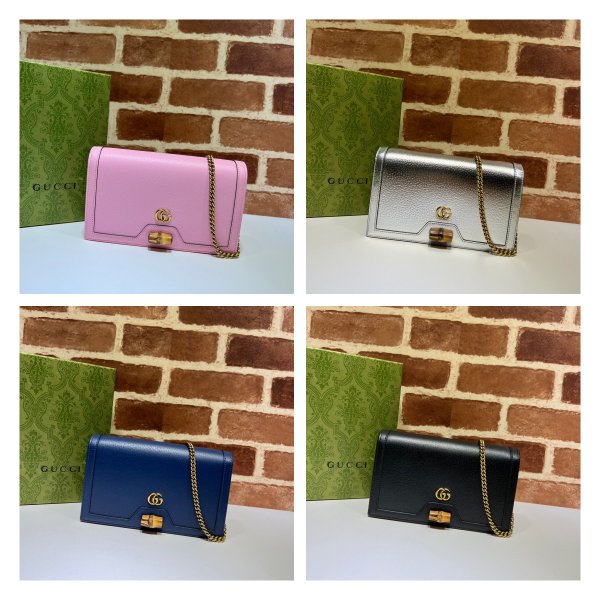 La bolsa de Réplicas de Diana Gucci con bambú 696817